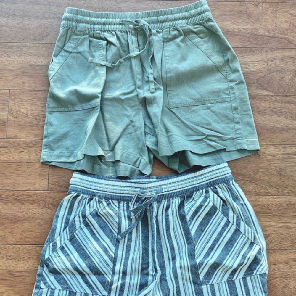 Drapey Linen Shorts